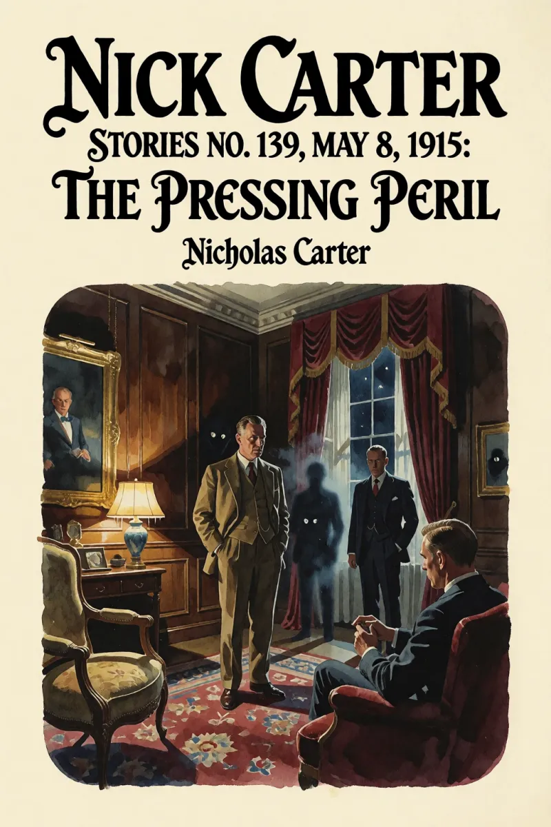 Cover of Nick Carter Stories No. 139, May 8, 1915: The Pressing Peril by Nicholas Carter