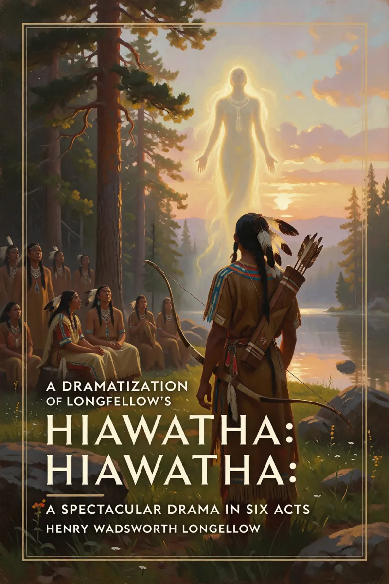 Cover of A dramatization of Longfellow's Hiawatha: A spectacular drama in six acts by Henry Wadsworth Longfellow