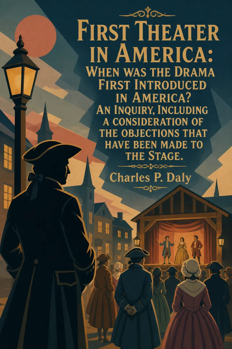 Cover of First Theater in America: When was the drama first introduced in America? An inquiry, including a consideration of the objections that have been made to the stage. by Charles P. Daly