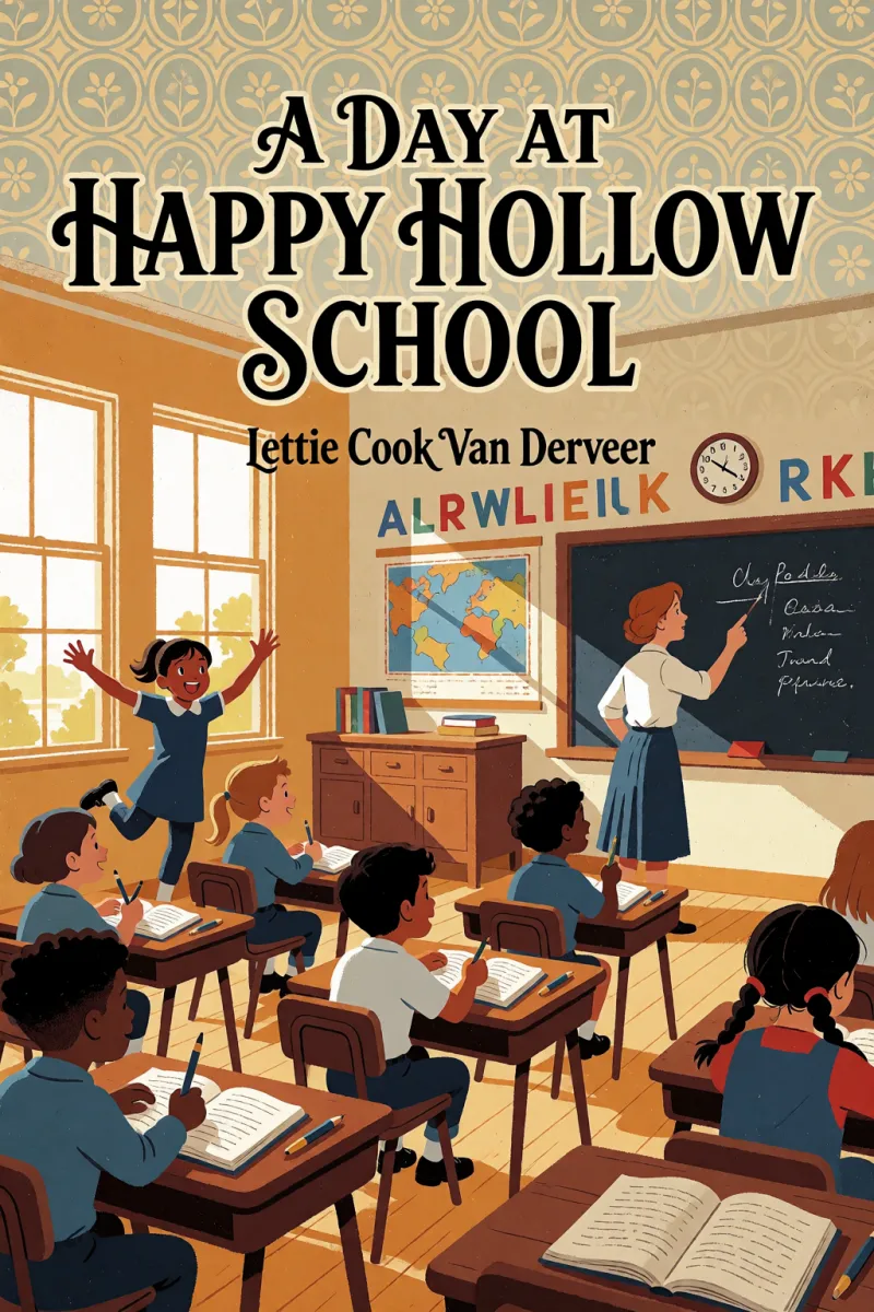 Cover of A day at Happy Hollow School by Lettie Cook Van Derveer