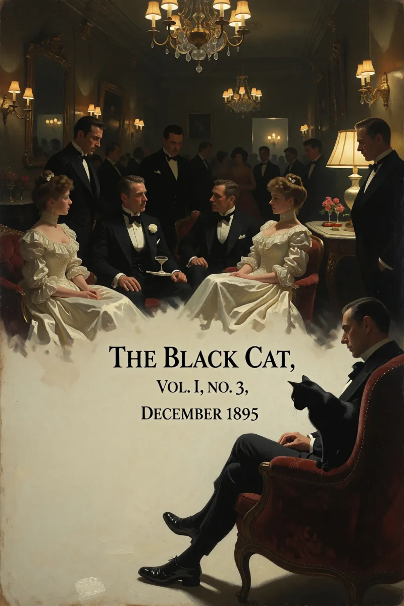 Cover of The black cat, vol. I, no. 3, December 1895 by Various