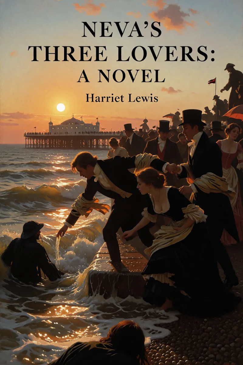 Cover of Neva's three lovers: a novel by Harriet Lewis