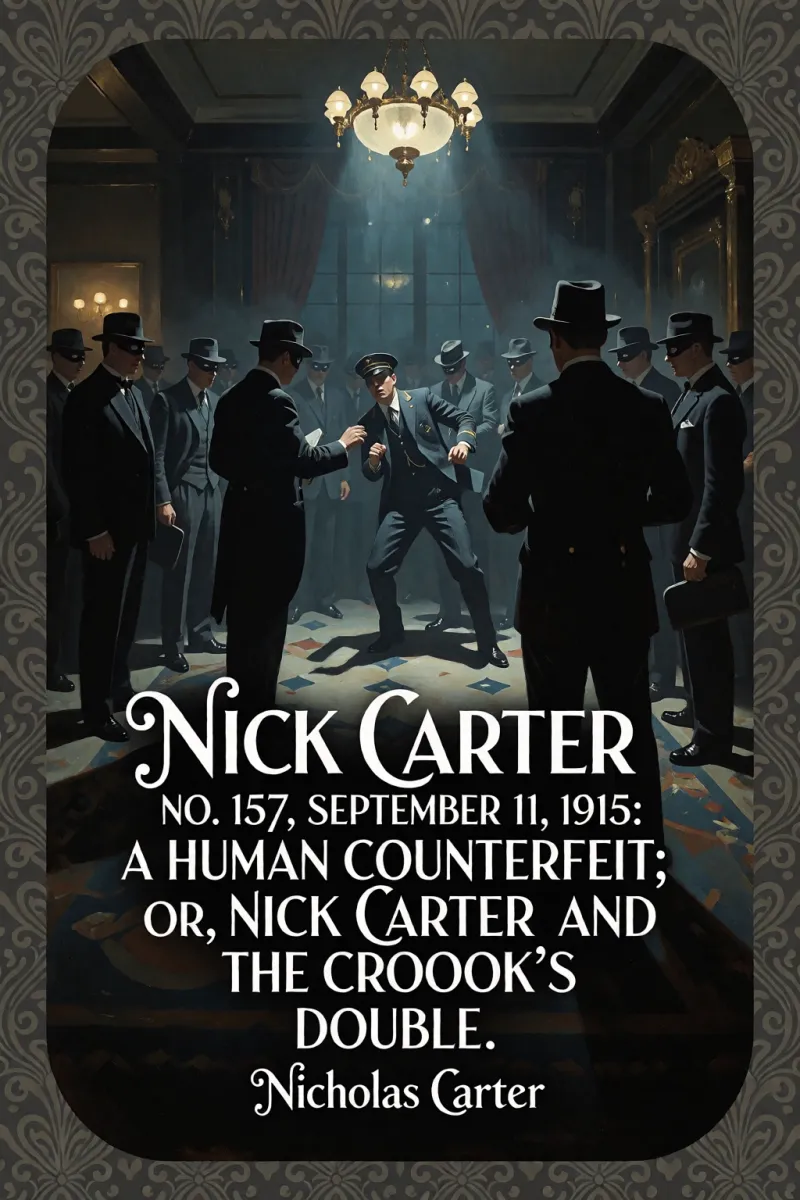 Cover of Nick Carter Stories No. 157, September 11, 1915: A human counterfeit; or, Nick Carter and the crook's double. by Nicholas Carter