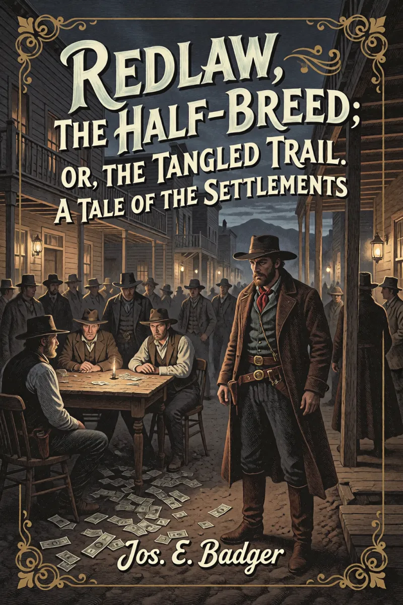Cover of Redlaw, the half-breed; or, The tangled trail. A tale of the settlements by Jos. E. Badger