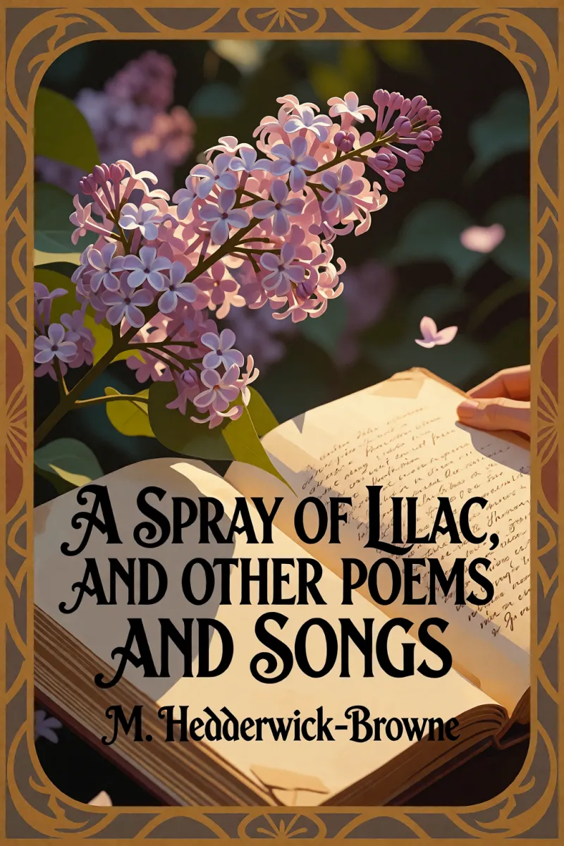 Cover of A spray of lilac, and other poems and songs by M. Hedderwick-Browne