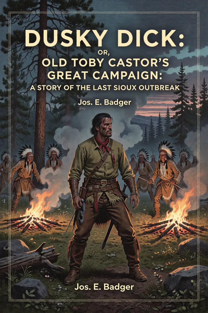Cover of Dusky Dick: or, Old Toby Castor's great campaign: A story of the last Sioux outbreak by Jos. E. Badger