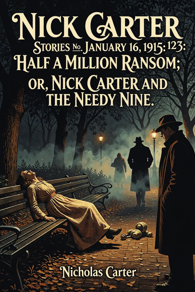 Cover of Nick Carter Stories No. 123, January 16, 1915: Half a million ransom; or, Nick Carter and the needy nine. by Nicholas Carter