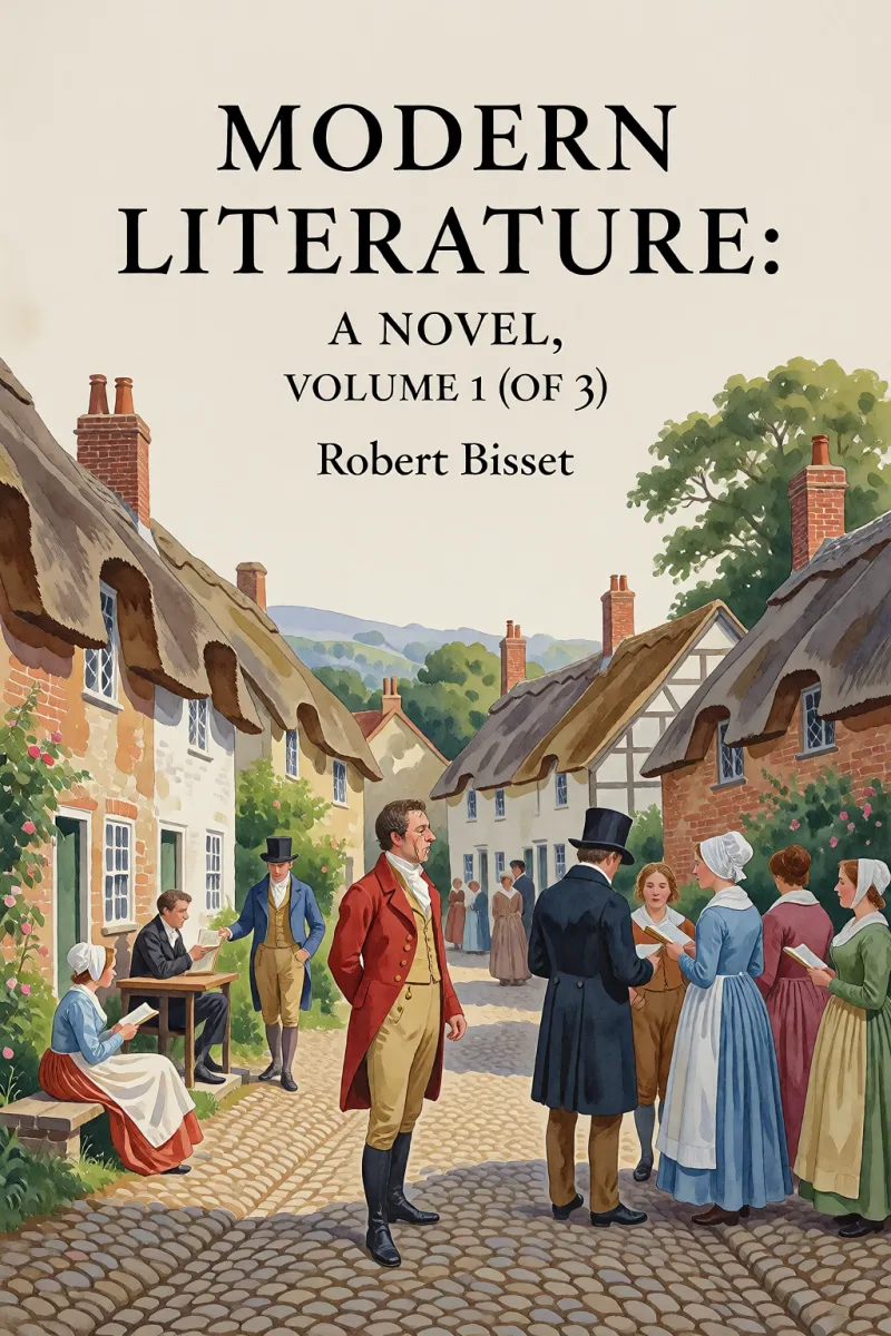 Cover of Modern literature: a novel, Volume 1 (of 3) by Robert Bisset