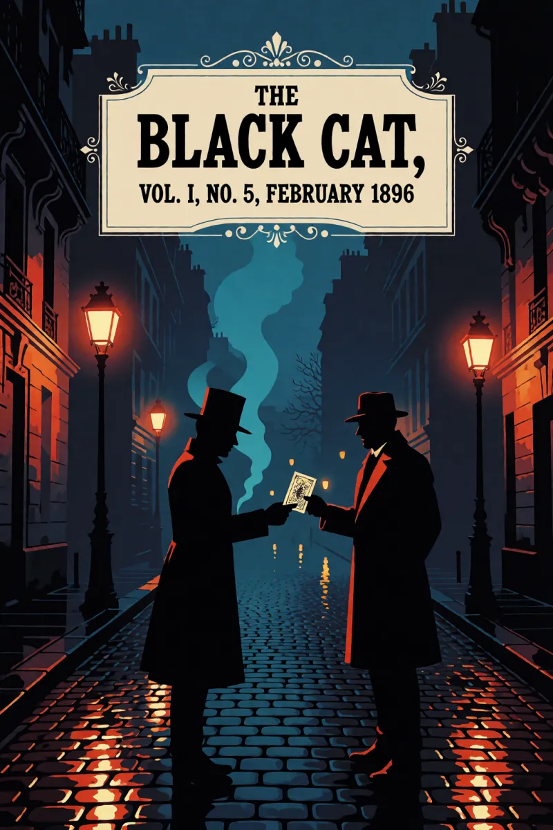 Cover of The black cat, vol. I, no. 5, February 1896 by Various