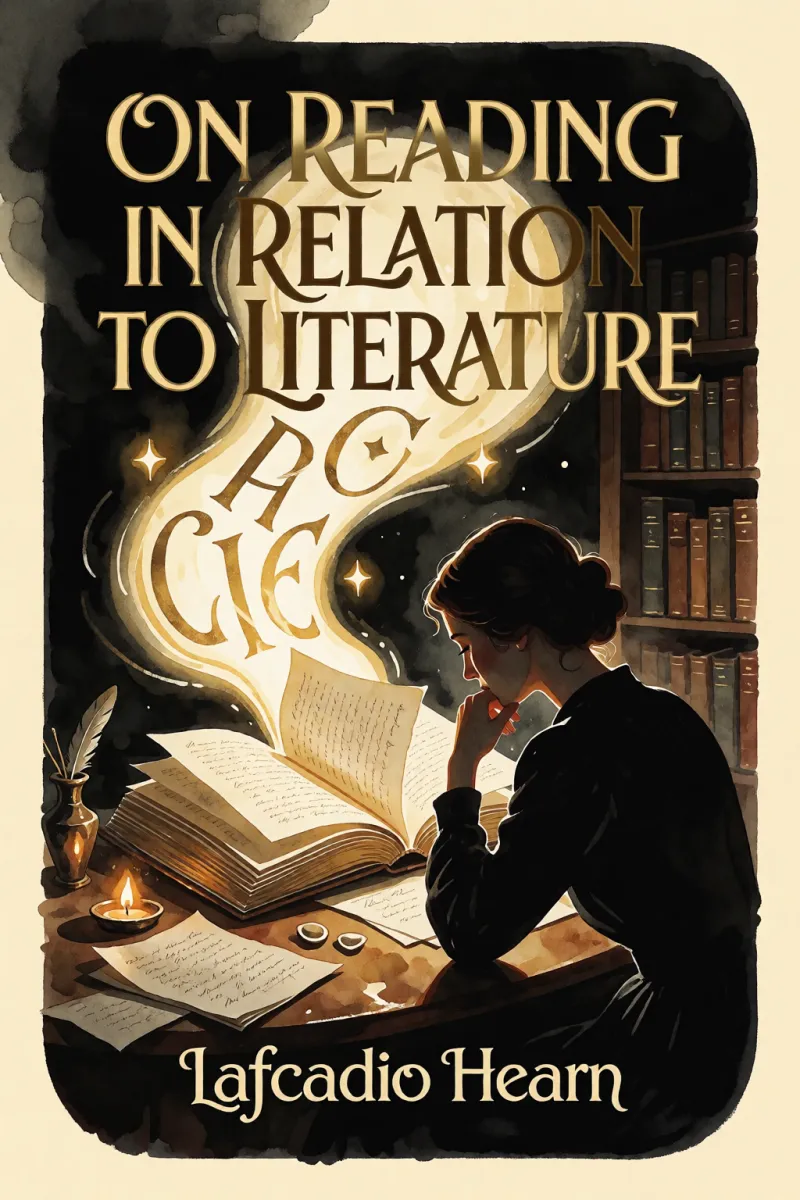 Cover of On reading in relation to literature by Lafcadio Hearn