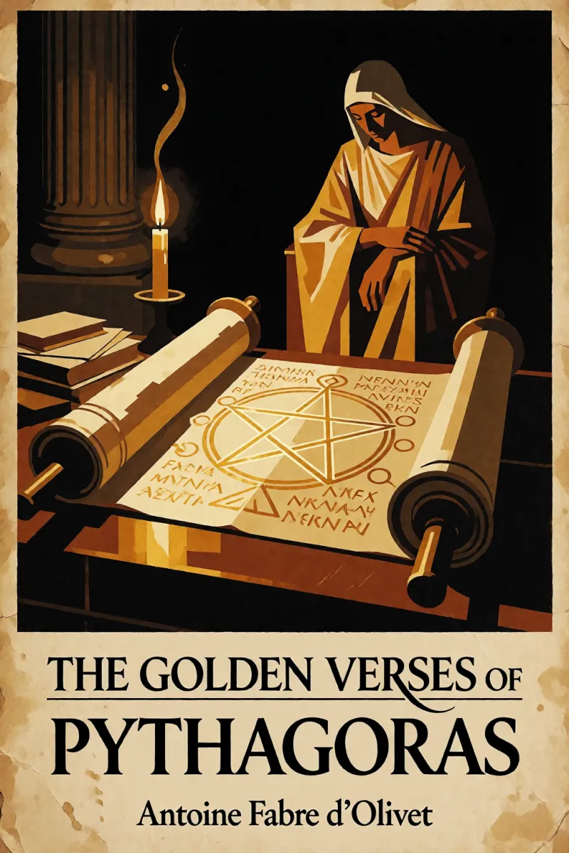 Cover of The golden verses of Pythagoras by Antoine Fabre d'Olivet
