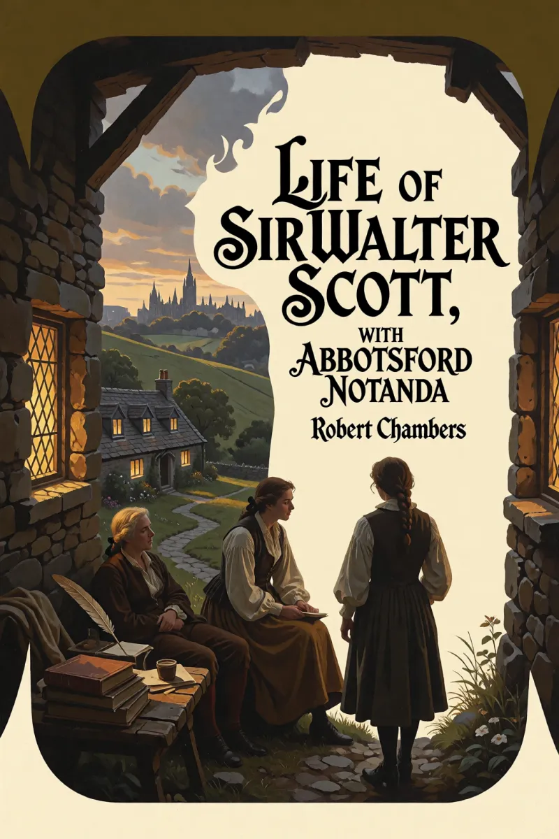 Cover of Life of Sir Walter Scott, with Abbotsford Notanda by Robert Chambers
