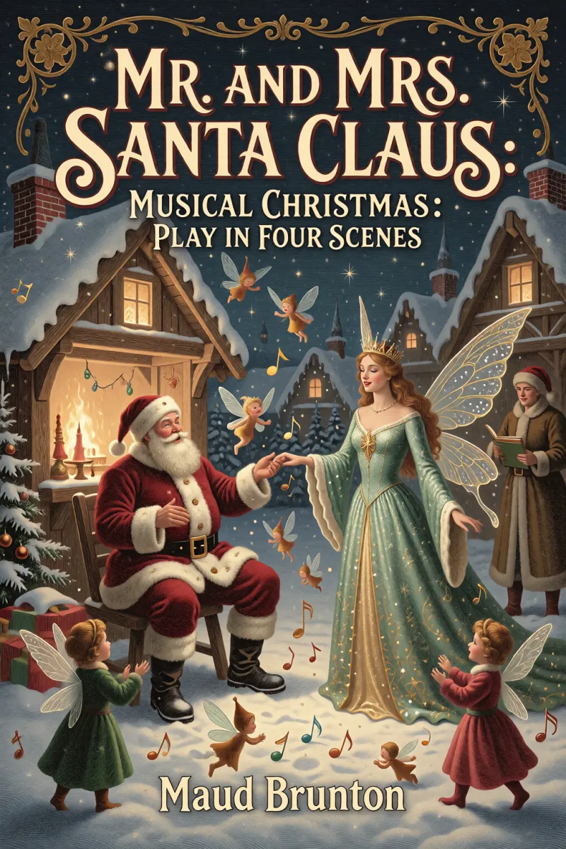 Cover of Mr. and Mrs. Santa Claus: Musical Christmas play in four scenes by Maud Brunton