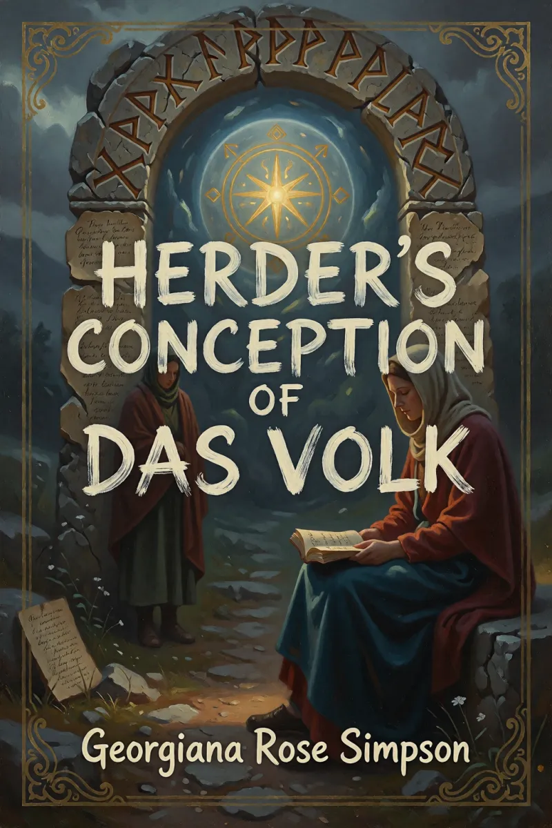Cover of Herder's conception of "das Volk" by Georgiana Rose Simpson
