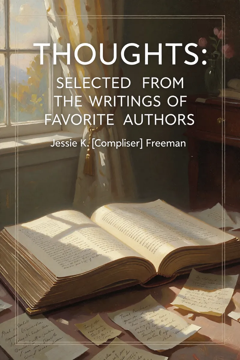 Cover of Thoughts: Selected from the writings of favorite authors by Jessie K. [Compiler] Freeman