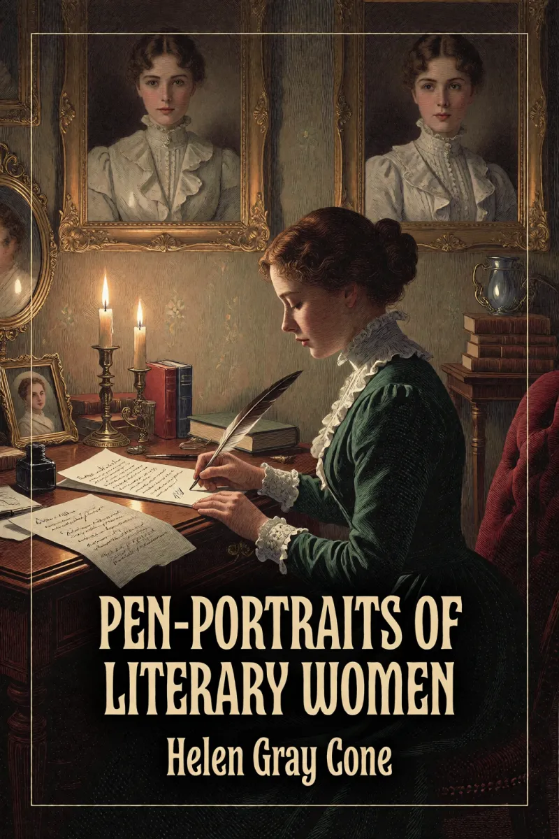 Cover of Pen-portraits of literary women by Helen Gray Cone
