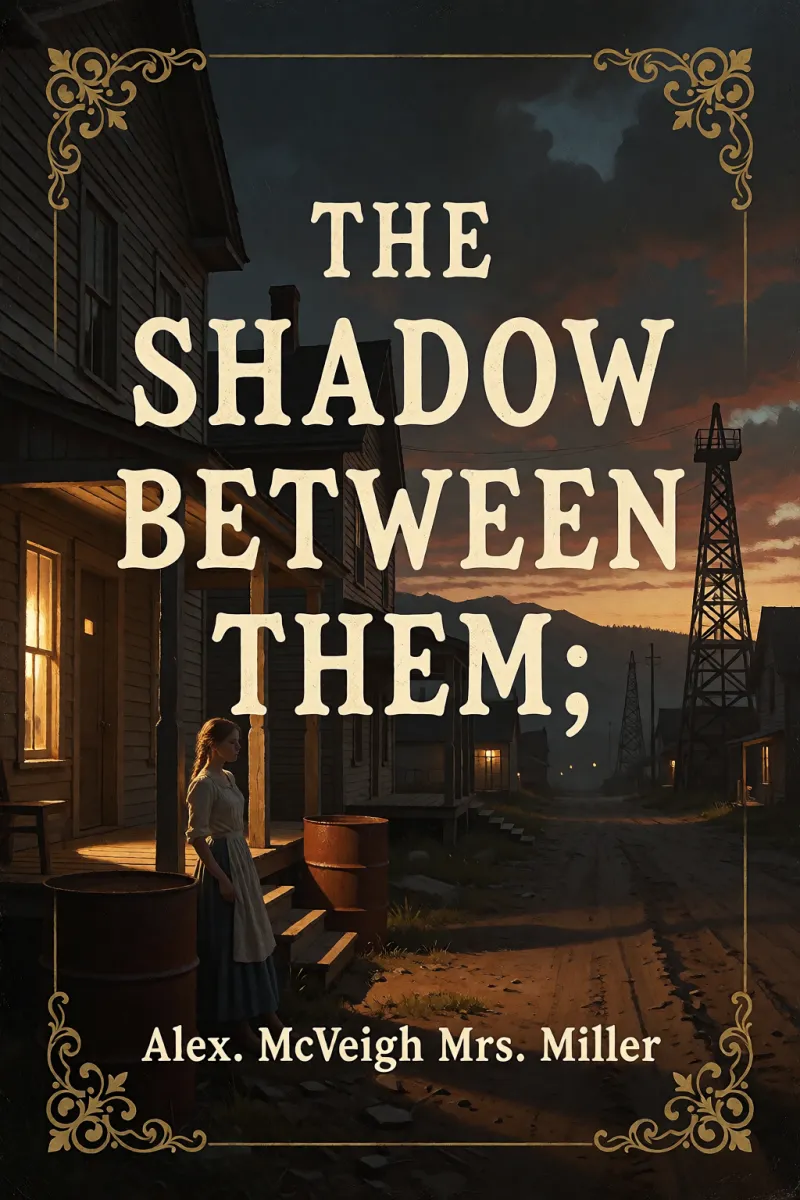 Cover of The shadow between them; by Alex. McVeigh Mrs. Miller