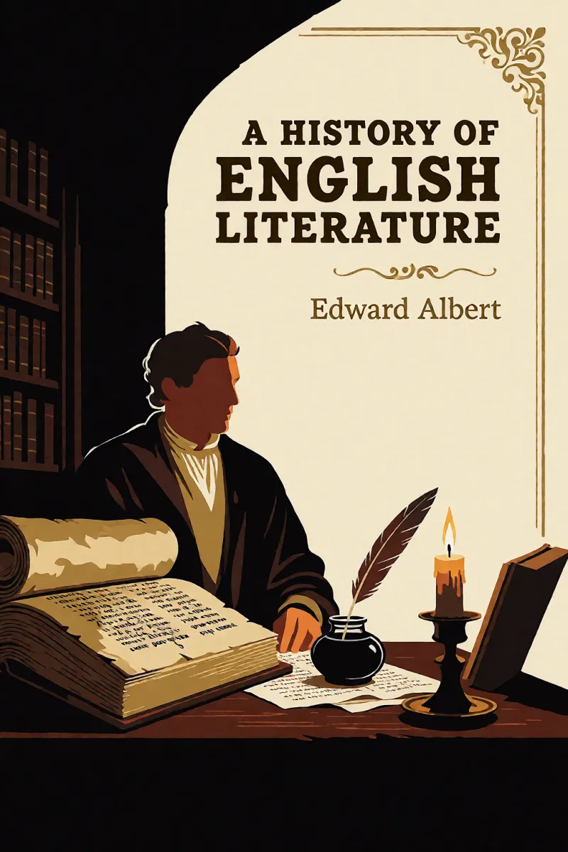 Cover of A history of English literature by Edward Albert