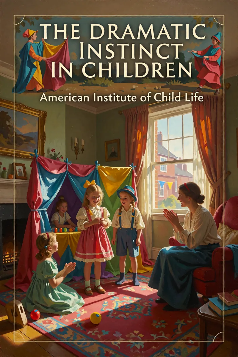 Cover of The dramatic instinct in children by American Institute of Child Life