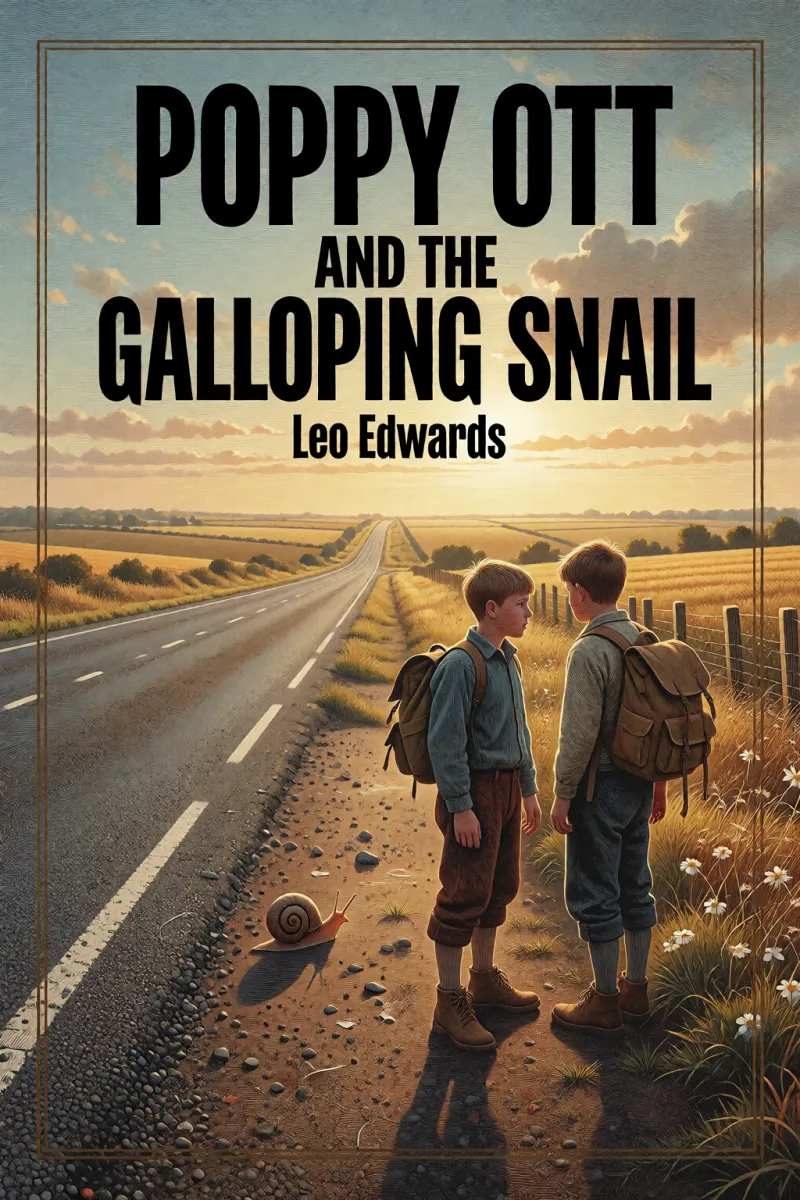 Cover of Poppy Ott and the galloping snail by Leo Edwards