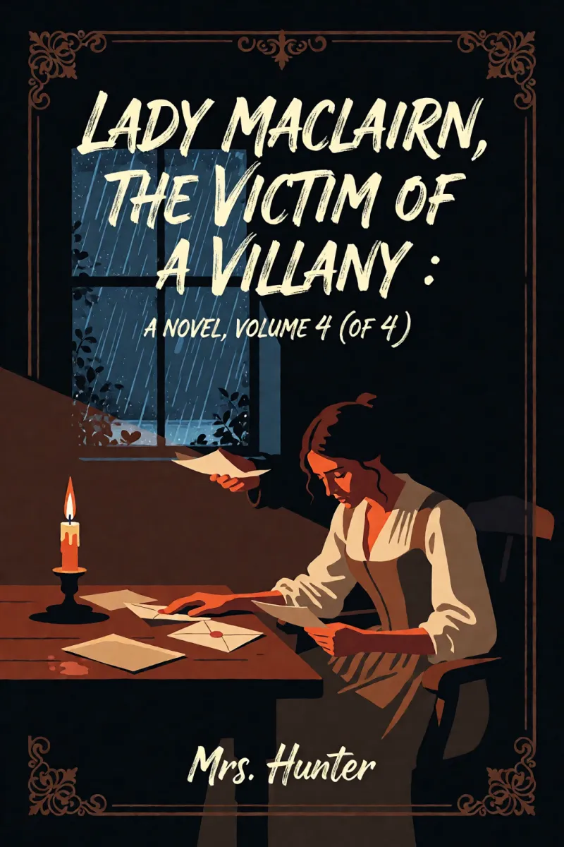 Cover of Lady Maclairn, the victim of villany : A novel, volume 4 (of 4) by Mrs. Hunter