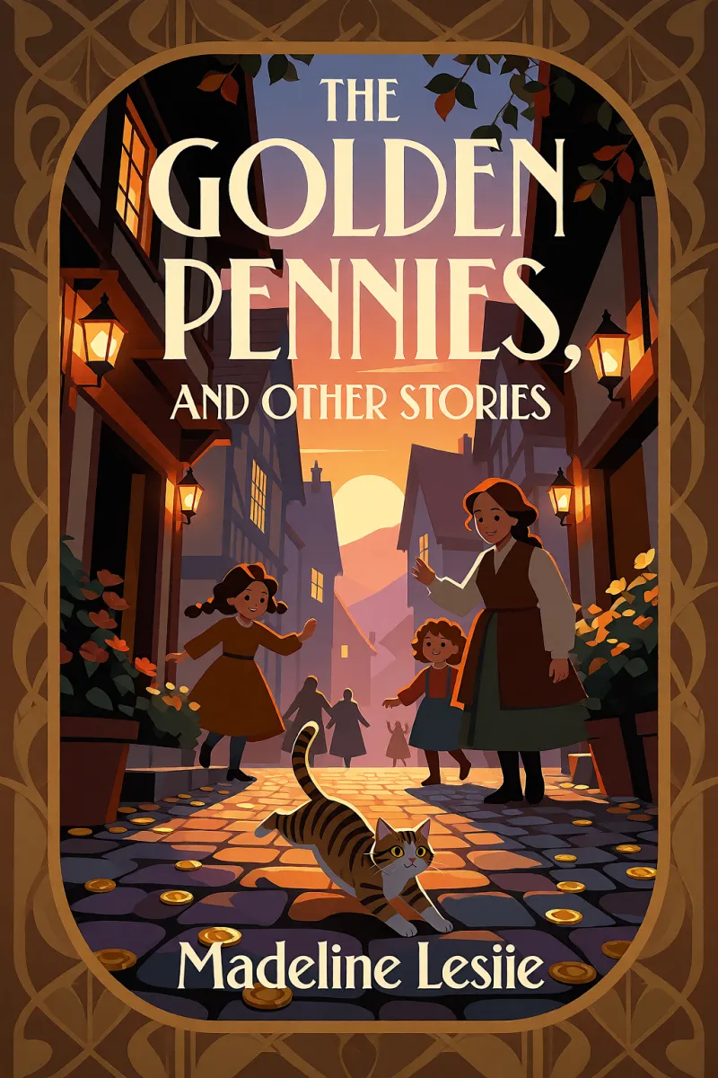 Cover of The golden pennies, and other stories by Madeline Leslie