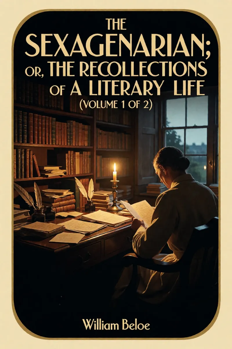 Cover of The sexagenarian; or, the recollections of a literary life (Volume 1 of 2) by William Beloe