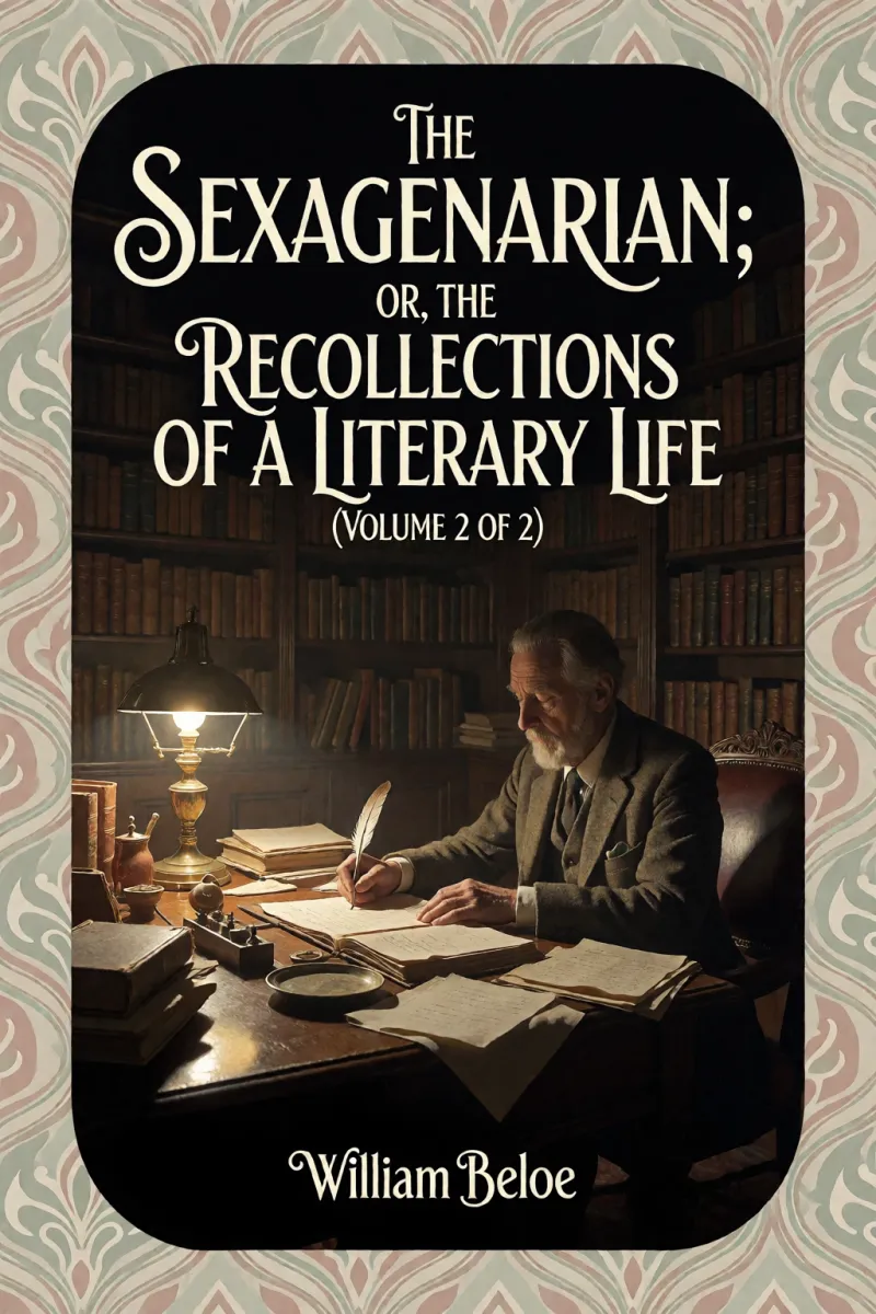 Cover of The sexagenarian; or, the recollections of a literary life (Volume 2 of 2) by William Beloe