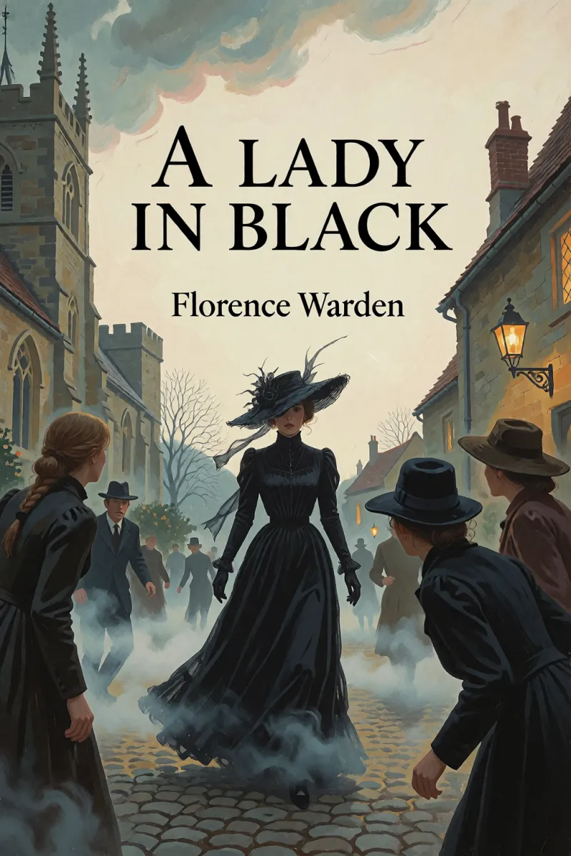 Cover of A lady in black by Florence Warden