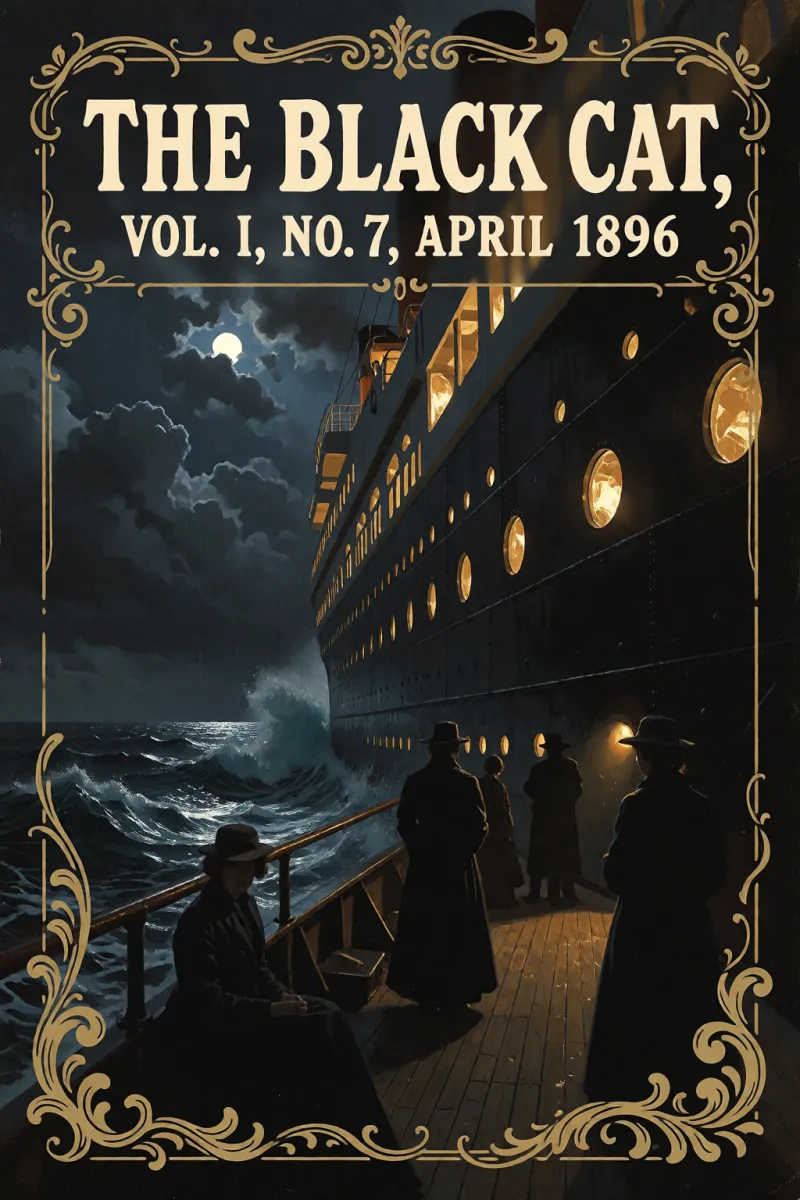 Cover of The black cat, vol. I, no. 7, April 1896 by Various