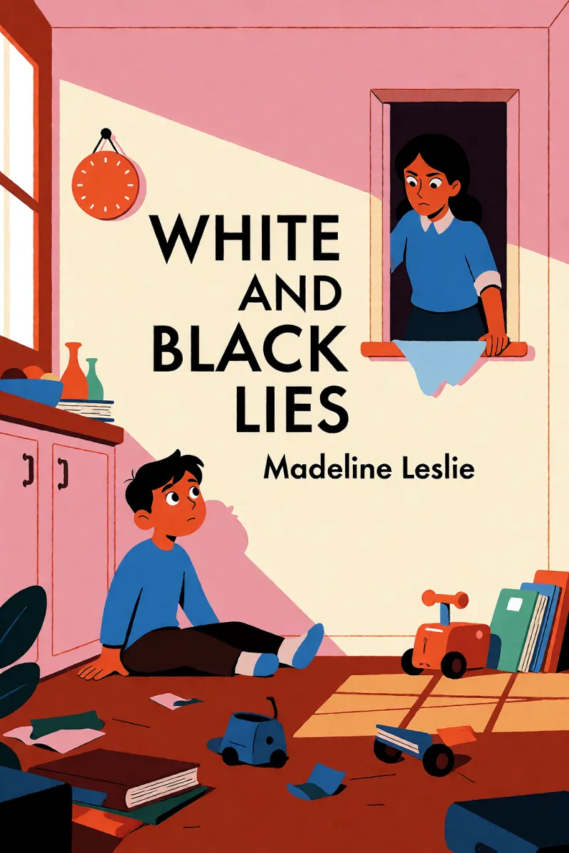 Cover of White and black lies by Madeline Leslie