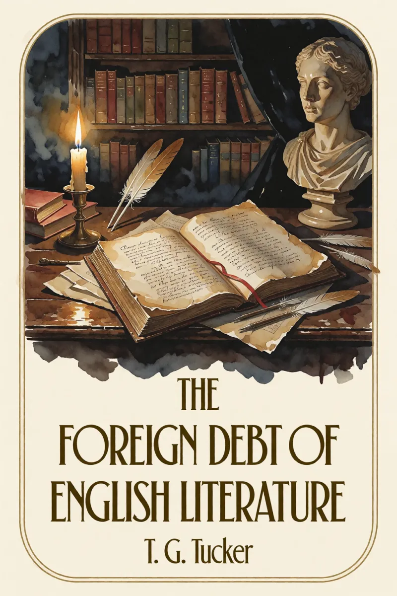 Cover of The foreign debt of English literature by T. G. Tucker