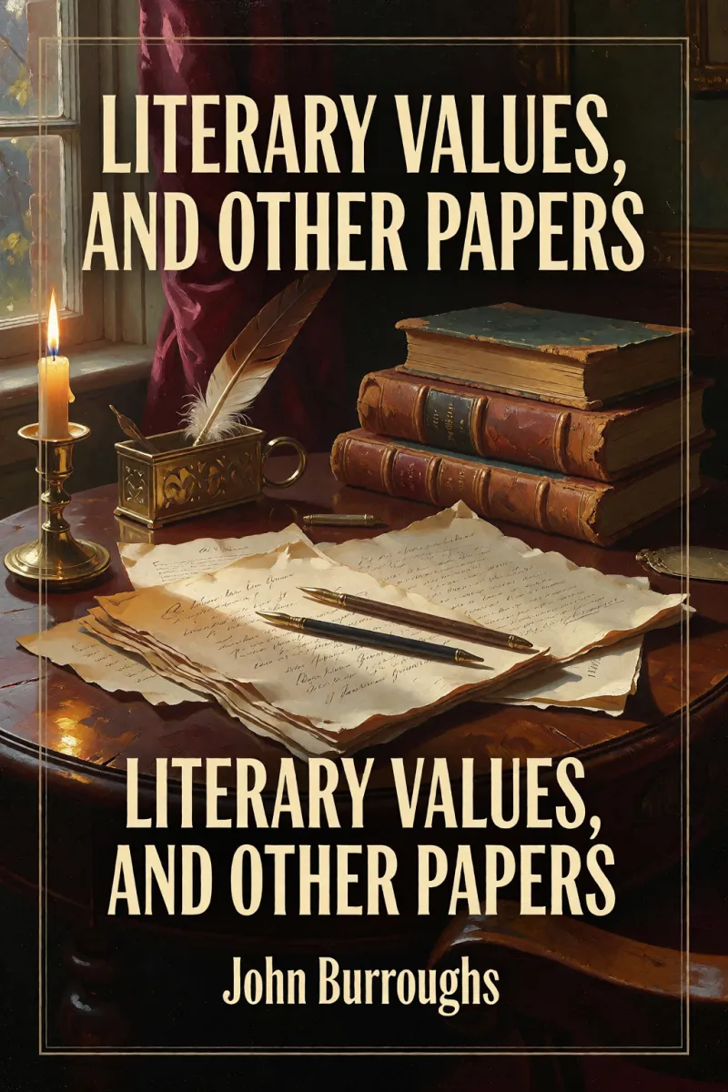 Cover of Literary values, and other papers by John Burroughs