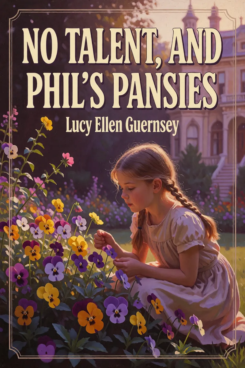 Cover of No talent, and Phil's pansies by Lucy Ellen Guernsey