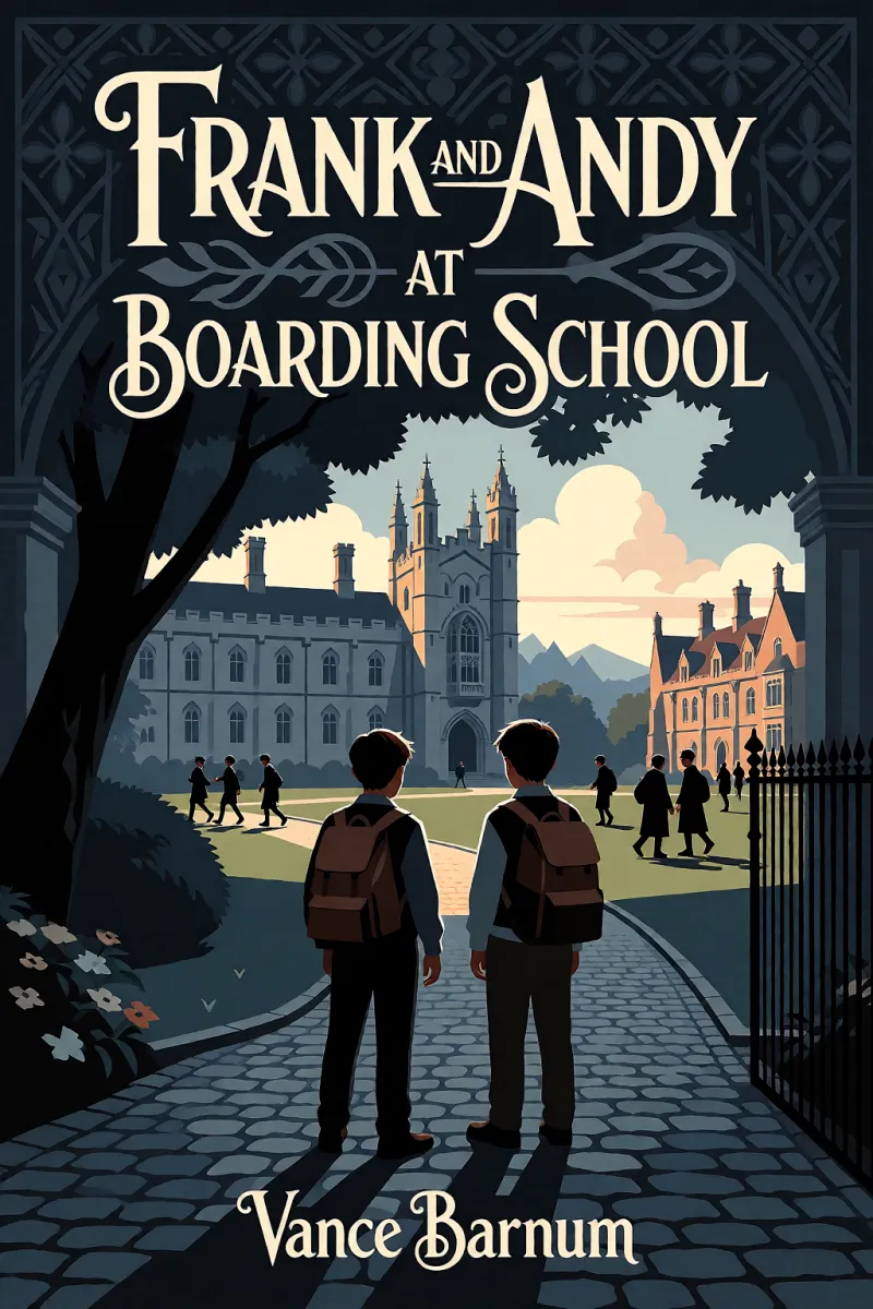 Cover of Frank and Andy at boarding school by Vance Barnum