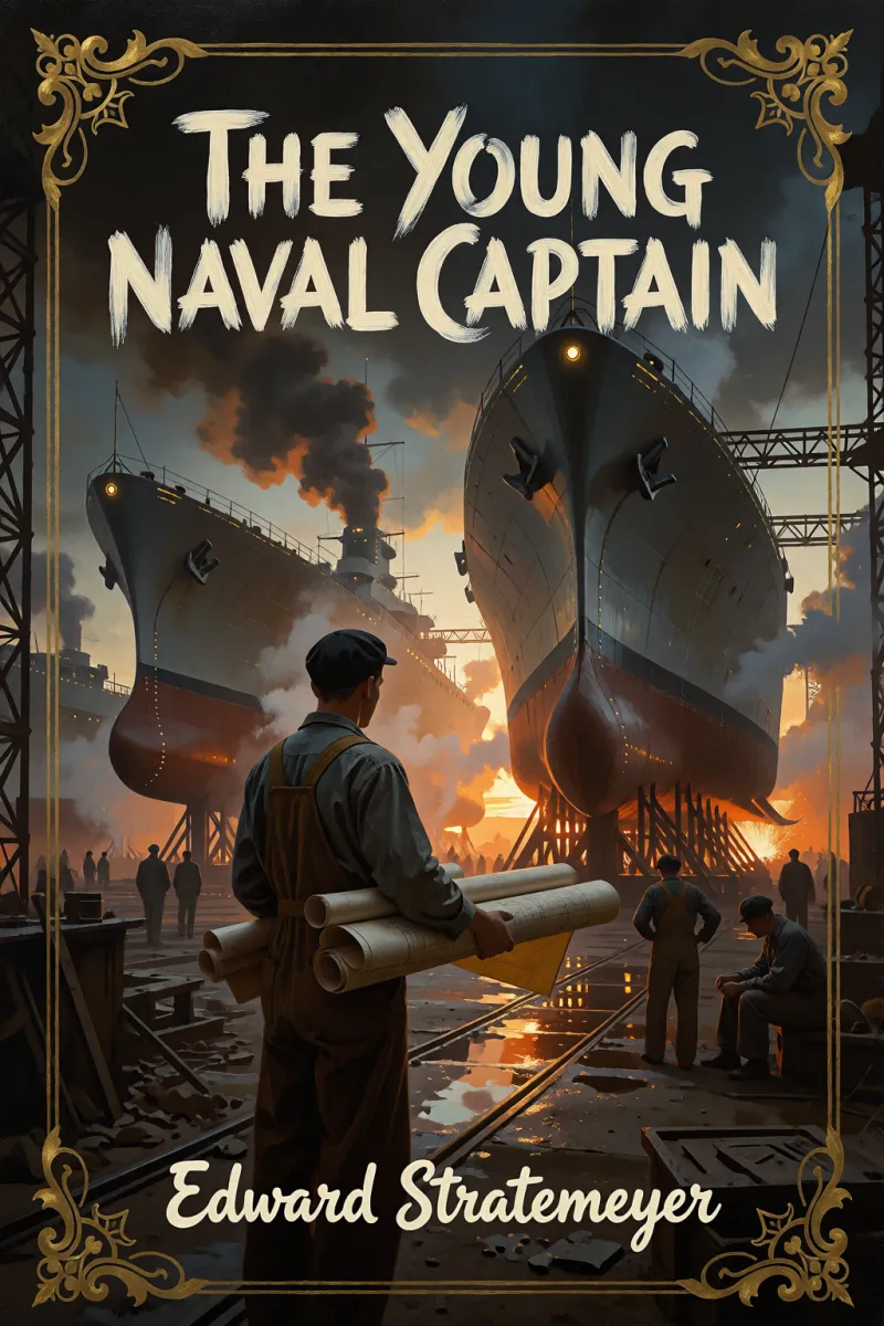 Cover of The young naval captain by Edward Stratemeyer