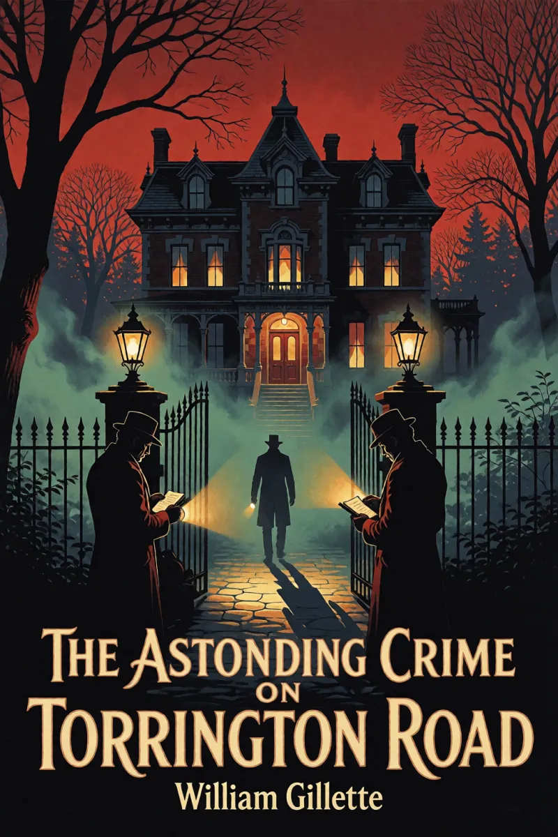 Cover of The astounding crime on Torrington Road by William Gillette