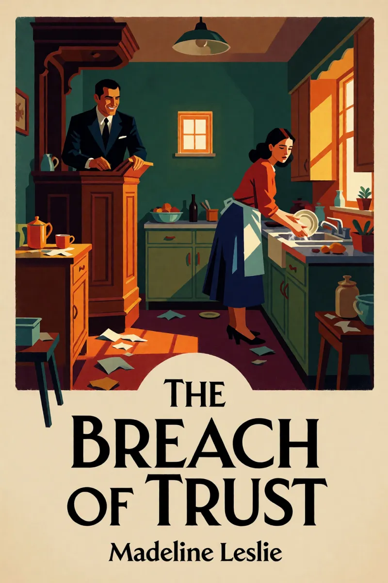 Cover of The breach of trust by Madeline Leslie