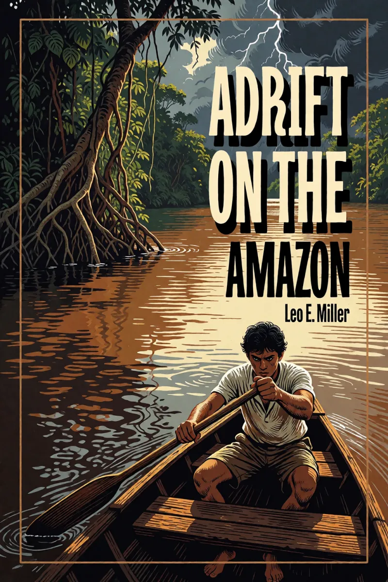 Cover of Adrift on the Amazon by Leo E. Miller