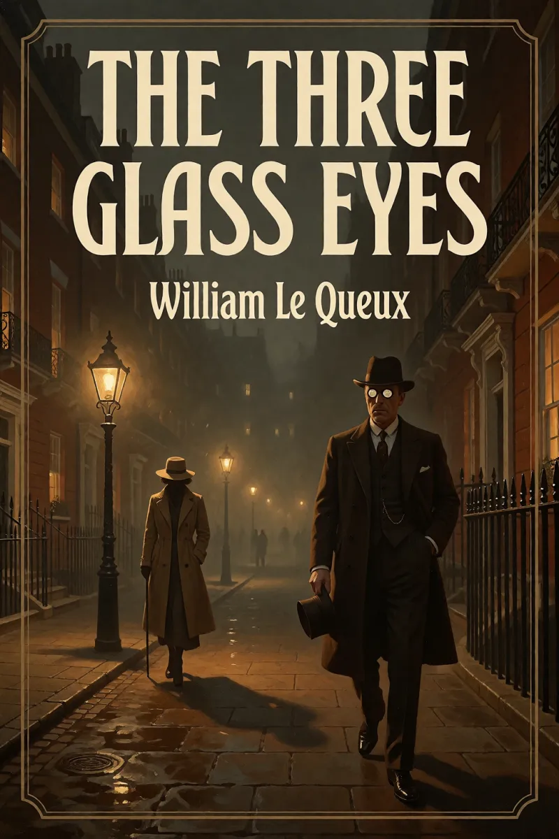 Cover of The three glass eyes by William Le Queux