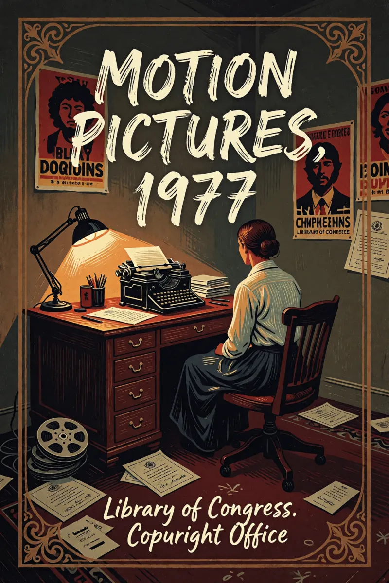 Cover of Motion pictures, 1977 by Library of Congress. Copyright Office