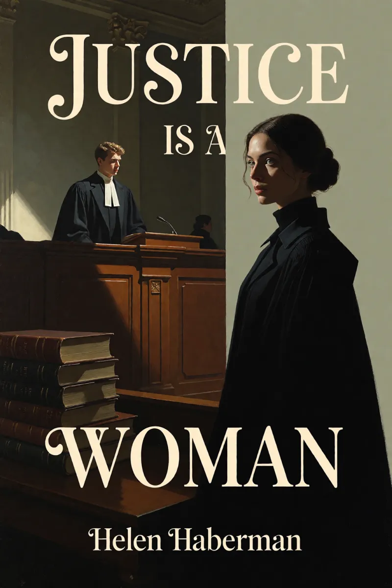 Cover of Justice is a woman by Helen Haberman