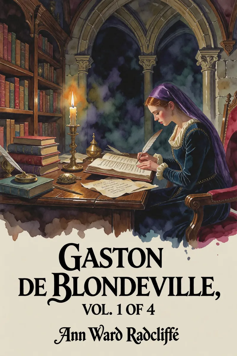 Cover of Gaston de Blondeville, vol. 1 of 4 by Ann Ward Radcliffe