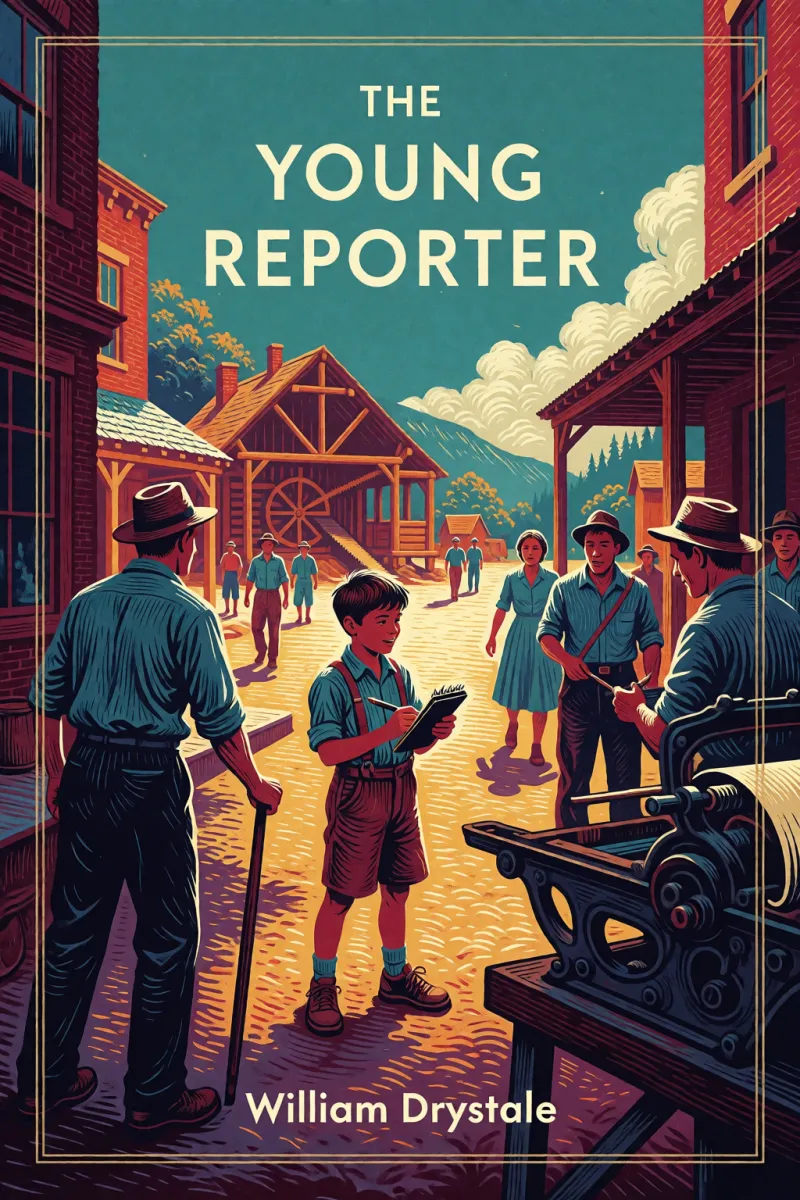 Cover of The young reporter by William Drysdale