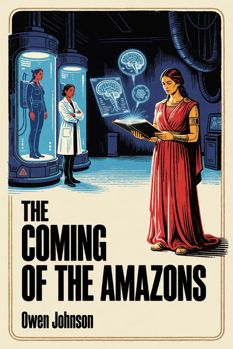 Cover of The coming of the Amazons by Owen Johnson