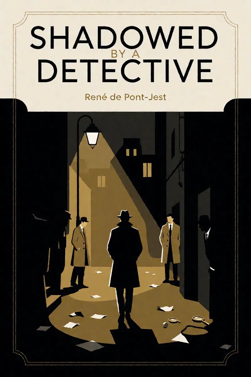 Cover of Shadowed by a detective by René de Pont-Jest