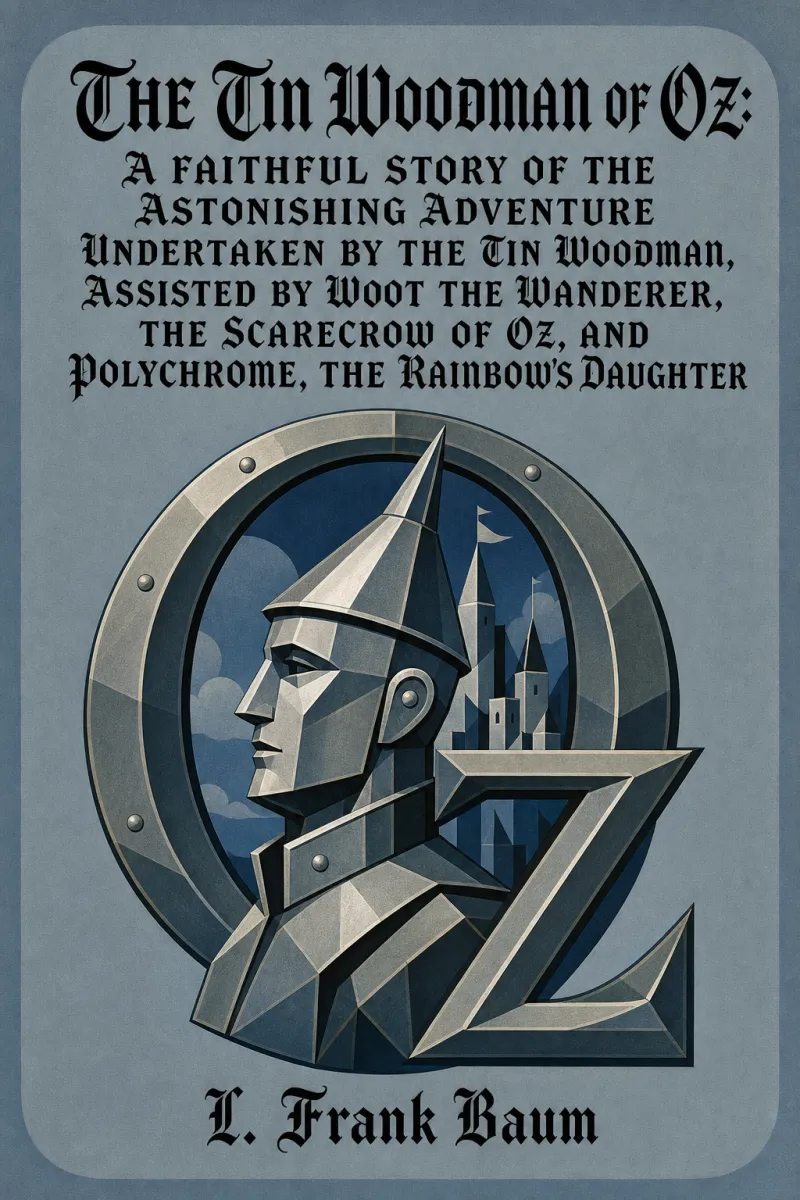 Cover of The Tin Woodman of Oz: A Faithful Story of the Astonishing Adventure Undertaken by the Tin Woodman, Assisted by Woot the Wanderer, the Scarecrow of Oz, and Polychrome, the Rainbow's Daughter by L. Frank Baum