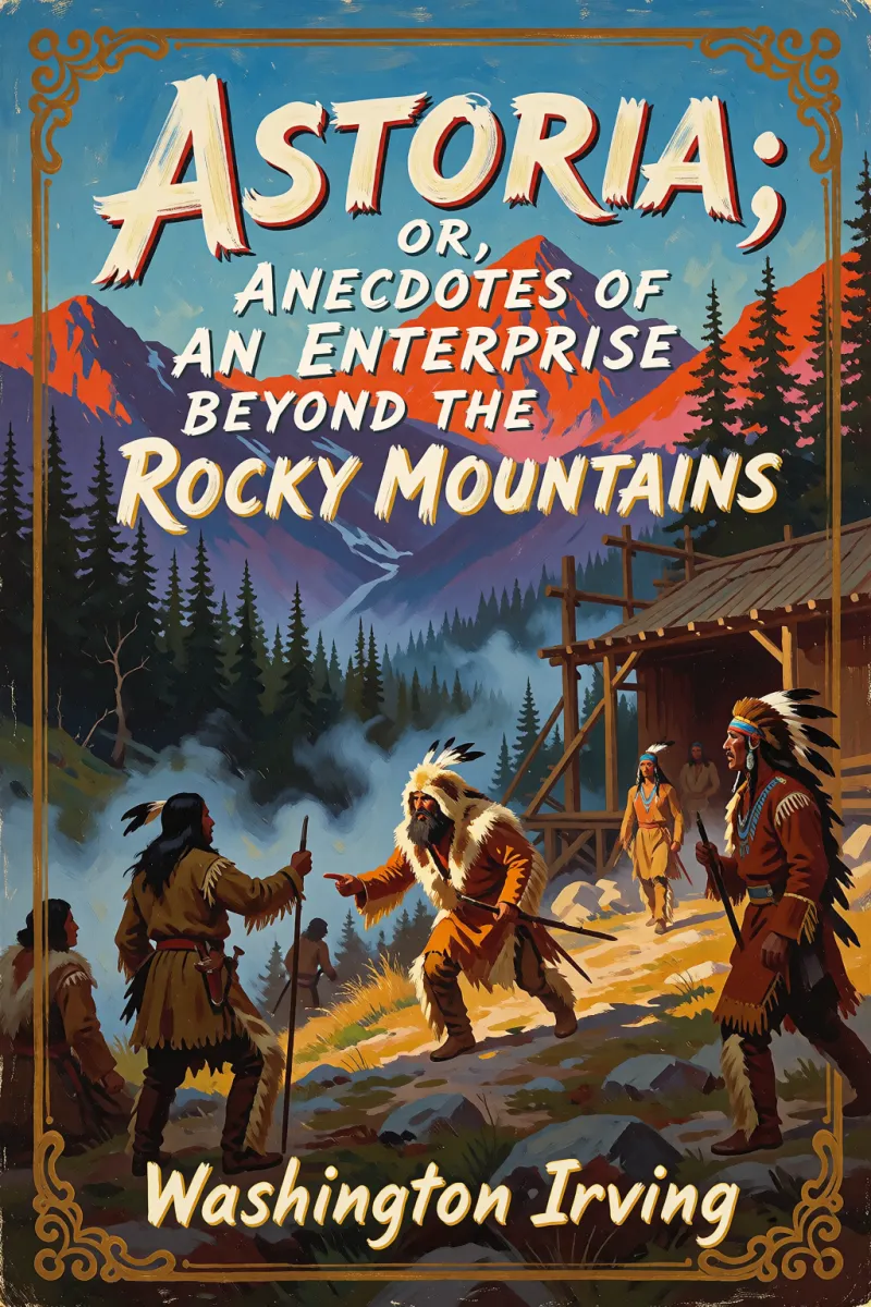 Cover of Astoria; Or, Anecdotes of an Enterprise Beyond the Rocky Mountains by Washington Irving
