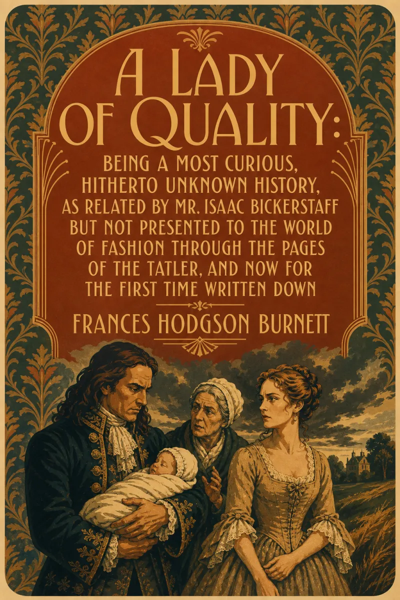 Cover of A Lady of Quality: Being a Most Curious, Hitherto Unknown History, as Related by Mr. Isaac Bickerstaff but Not Presented to the World of Fashion Through the Pages of The Tatler, and Now for the First Time Written Down by Frances Hodgson Burnett