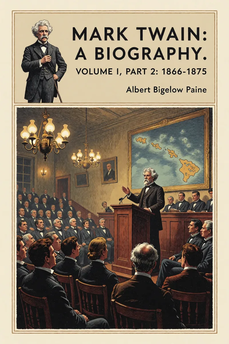 Cover of Mark Twain: A Biography. Volume I, Part 2: 1866-1875 by Albert Bigelow Paine